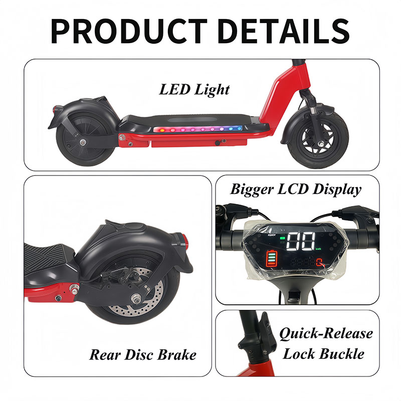 Patinete eléctrico para adultos de 500 W con absorción de impactos (48 V 500 W) SG11