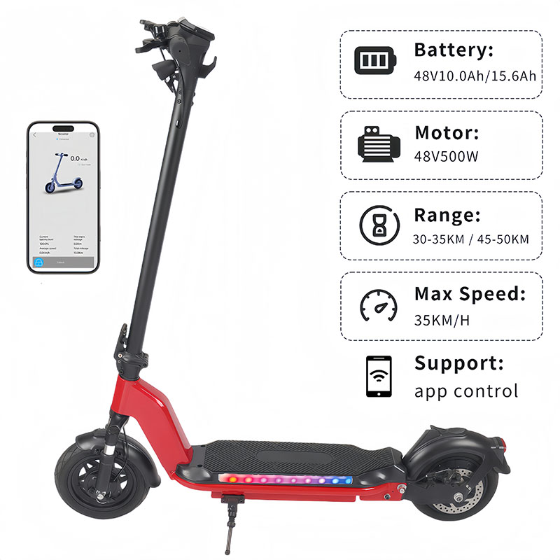 Patinete eléctrico para adultos de 500 W con absorción de impactos (48 V 500 W) SG11