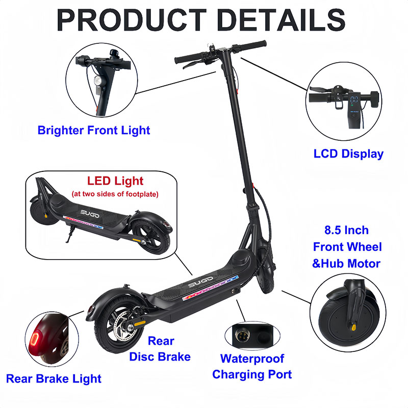 Patinete eléctrico plegable para adultos (36 V 350 W) SGX6
